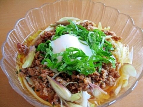 香味野菜たっぷり！肉みそ冷やしうどん